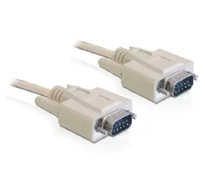 Kabel połączeniowy szeregowy DeLock RS-232, Sub-D9 męski - męski / 1 m