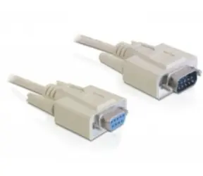 Kabel DeLock RS-232 szeregowy Sub-D9 męski - Sub-D9 żeński / 2 m