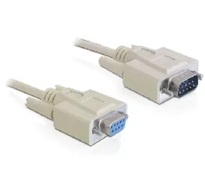 Kabel DeLock RS-232 szeregowy Sub-D9 męski - Sub-D9 żeński / 5 m