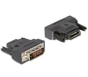 Adapter DeLock DVI 24+1 męski > HDMI żeński z diodą LED 