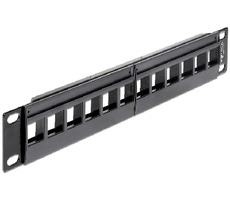 DeLock Panel krosowy Keystone 10" / 12 portów