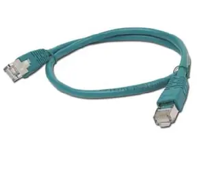Gembird FTP CAT5E 2m zielony / kabel krosowy / ekranowany z zabezpieczeniem i oplotem