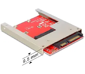 Adapter DeLock SATA 22 pin do pełnowymiarowego mSATA