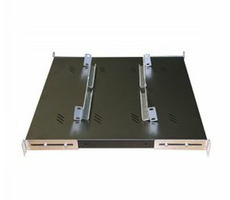 Półka Triton z perforacją 1U/150mm (RAB- UP-150-A4) / max nośność 150kg / kolor czarny / po sprzedaży