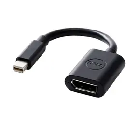 Reduktor DELL Mini DisplayPort (M) na DisplayPort (F) / czarny