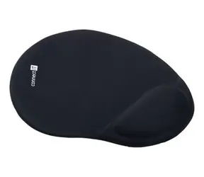 Podkładka pod mysz Connect IT z podpórką pod nadgarstek wykonana z pianki memory w kolorze czarnym