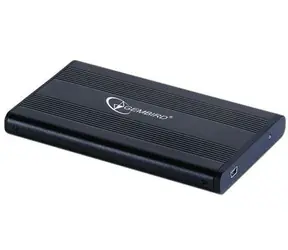 Gembird EE2-U2S-5 / Zewnętrzna obudowa USB 2.0 / 2.5" SATA / czarne aluminium