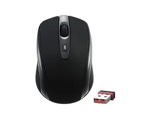 Evolveo WML-306B / Mysz / Laserowa / Bezprzewodowa / nano USB / 1600 dpi / Czarna