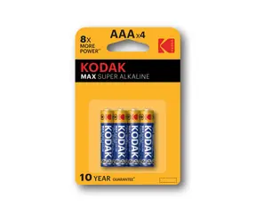 Bateria alkaliczna Kodak MAX AAA (blister) 4szt/po sprzedaży