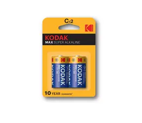Bateria alkaliczna Kodak MAX C / 2 szt. / blister