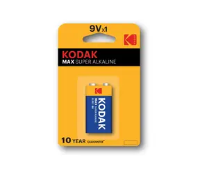 Bateria alkaliczna Kodak MAX 9V / 1 szt. / blister