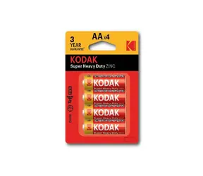 Baterie Kodak HEAVY DUTY AA z chlorkiem cynku / 4 szt. / blister