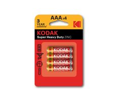 Baterie Kodak HEAVY DUTY AAA z chlorkiem cynku (blister) 4 szt