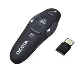 Dicota PinPoint - Pilot prezentacyjny / technologia radiowa / czarny