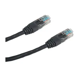Kabel krosowy DATACOM UTP CAT5E 0,25m czarny