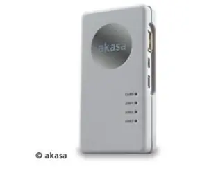 Akasa AK-HC-01WHEU / czytnik kart zewnętrznych Allv1 / koncentrator USB / USB2.0 / biały