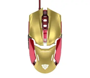 Mysz E-BLUE IRON MAN 3 Armor / optyczna / przewodowa / 6 przycisków + kółko / 4000 dpi / złota / po sprzedaży
