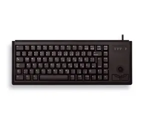 Klawiatura trackballowa Cherry G84-4400 / Przewodowa / USB / Ultralekka i mała / Czarna / UE 