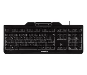 Klawiatura Cherry z czytnikiem kart KC 1000 SC / USB / obsługa kart ISO 7816 / czarna / EU