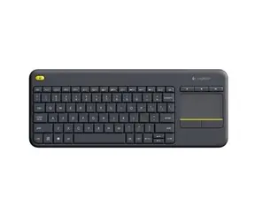 Logitech Wireless K400 PLUS CZ czarny / bezprzewodowa klawiatura / touchpad / układ USB / CZ