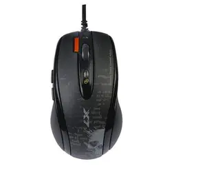 A4Tech F5 / mysz gamingowa / V-Track / 3000DPI / pamięć 160kB / 7 przycisków / USB / czarna