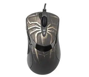 A4Tech XL-747H / mysz gamingowa / ANTYWIBRACYJNA / 3600DPI / motyw pająka / brązowa
