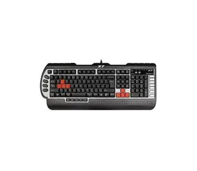 A4Tech G800V / Wodoodporna profesjonalna klawiatura do gier / USB / Czarna
