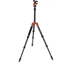 Rollei Compact Traveller No 1 Carbon pomarańczowy / Obciążenie 8 kg / Rozciągnięty 142 cm / Karbon