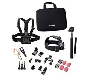 Zestaw akcesoriów outdoorowych Rollei / 23 szt. do kamer Rollei i GoPro