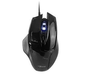 E-BLUE Mazer (EMS642BK) czarna / Mysz optyczna do gier / 2500DPI / 6 przycisków / 1 kółko / przewodowa (USB)