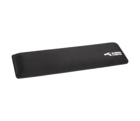 Wspaniała obsługa gier pod nadgarstkiem 10x36x1,3 cm czarna / Gładka powierzchnia