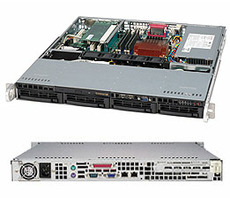 Obudowa SuperMicro 1U (CSE-813MFTQC-350CB) / 4X 3,5" HS SAS / SATA / 350W (80PLUS Platinum)