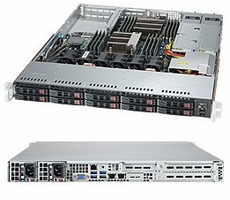 Serwer SuperMicro 1U (SYS-1028R-WTRT) / 2x LGA2011-3 / iC612 / 16x DDR4 ECC R / 10x SATA3 HS (2,5") / 2x700W / 2x10GbE