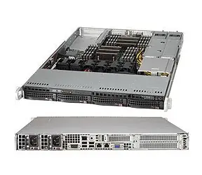 Serwer SuperMicro 1U (SYS-6018R-WTR) / 2x LGA2011-3 / iC612 / 16x DDR4 ECC R / 4X SATA3 HS (3,5") / 2x1GbE / 2x700W