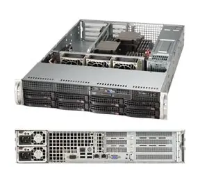 Serwer SuperMicro 2U (SYS-6028R-WTR) / 2x LGA2011-3 / iC612 / 16x DDR4 ECC R / 8x SATA3 HS (3,5") / 2x1GbE / 2x740W