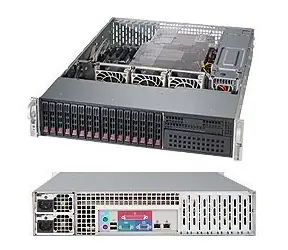 Serwer SuperMicro 2U (SYS-2028R-C1R4+) / 2x LGA 2011-3 / iC612 / 24x DDR4 ECC R / 8x SAS3+8x SATA3 HS (2,5") / 2x 920W