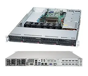 Serwer SuperMicro 1U (SYS-5019S-WR) / 1x LGA1151 / iC236 / 4X DDR4 ECC / 4X 3,5" HS SATA3 / 2x500W (80+ Platinum) / IPMI