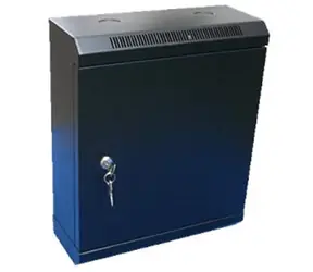 DATACOM 10" jednoczęściowy stojak 12U 140 czarny / drzwi metalowe