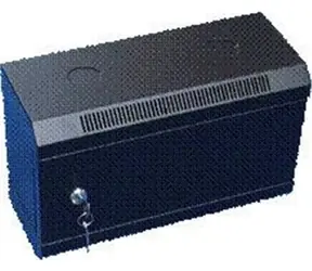 DATACOM 10" jednoczęściowy stojak 4U 140 (drzwi metalowe) czarny