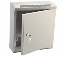 DATACOM 10" jednoczęściowy stojak 4U 140 (drzwi metalowe) szary