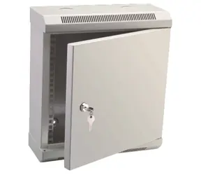 DATACOM 10" jednoczęściowy stojak 4U 140 (drzwi metalowe) szary
