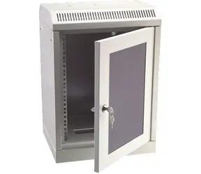 DATACOM 10" rack jednoczęściowy 4U 280 szary/szklane drzwi