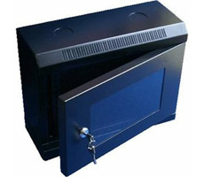 DATACOM 10" rack jednoczęściowy 6U 140 czarny/szklane drzwi