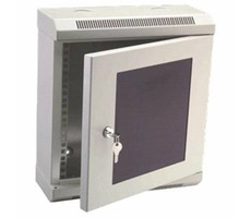DATACOM 10" rack jednoczęściowy 6U 140 szary/szklane drzwi