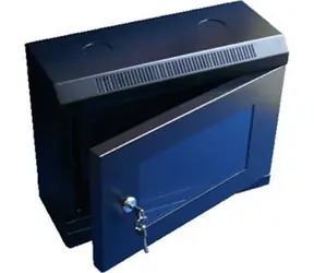 DATACOM 10" rack jednoczęściowy 6U 280 czarny/szklane drzwi