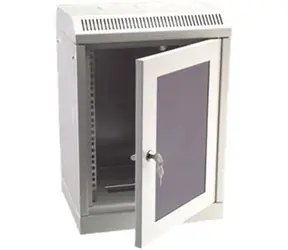 DATACOM 10" rack jednoczęściowy 6U 280 szary/szklane drzwi