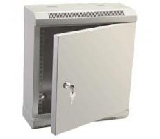 DATACOM 10" jednoczęściowy stojak 9U 280 (drzwi metalowe) szary 