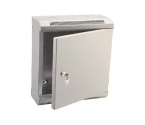 DATACOM 10" jednoczęściowy stojak 9U 280 (drzwi metalowe) szary 
