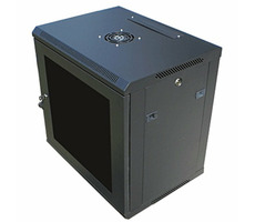 Szafa DATACOM 19" 12U 450 mm (szkło) / czarna