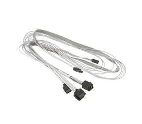 SuperMicro CBL-SAST-0556 / SAS3 Cable SFF-8643 (mini SAS HD) na 4 x SATA z sygnałami pasma bocznego 75-90cm